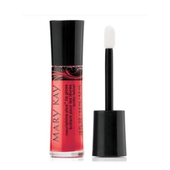 Mary Kay NouriShine Lip Gloss Rock N Red : Vitamins C & E **  NIB - Picture 2 of 2